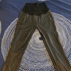 NWT - Faux Leather Fleece Lined Leggings - Plush Apparel (L)